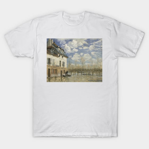Boat in the Flood at Port Marly by Alfred Sisley Alfred Sisley